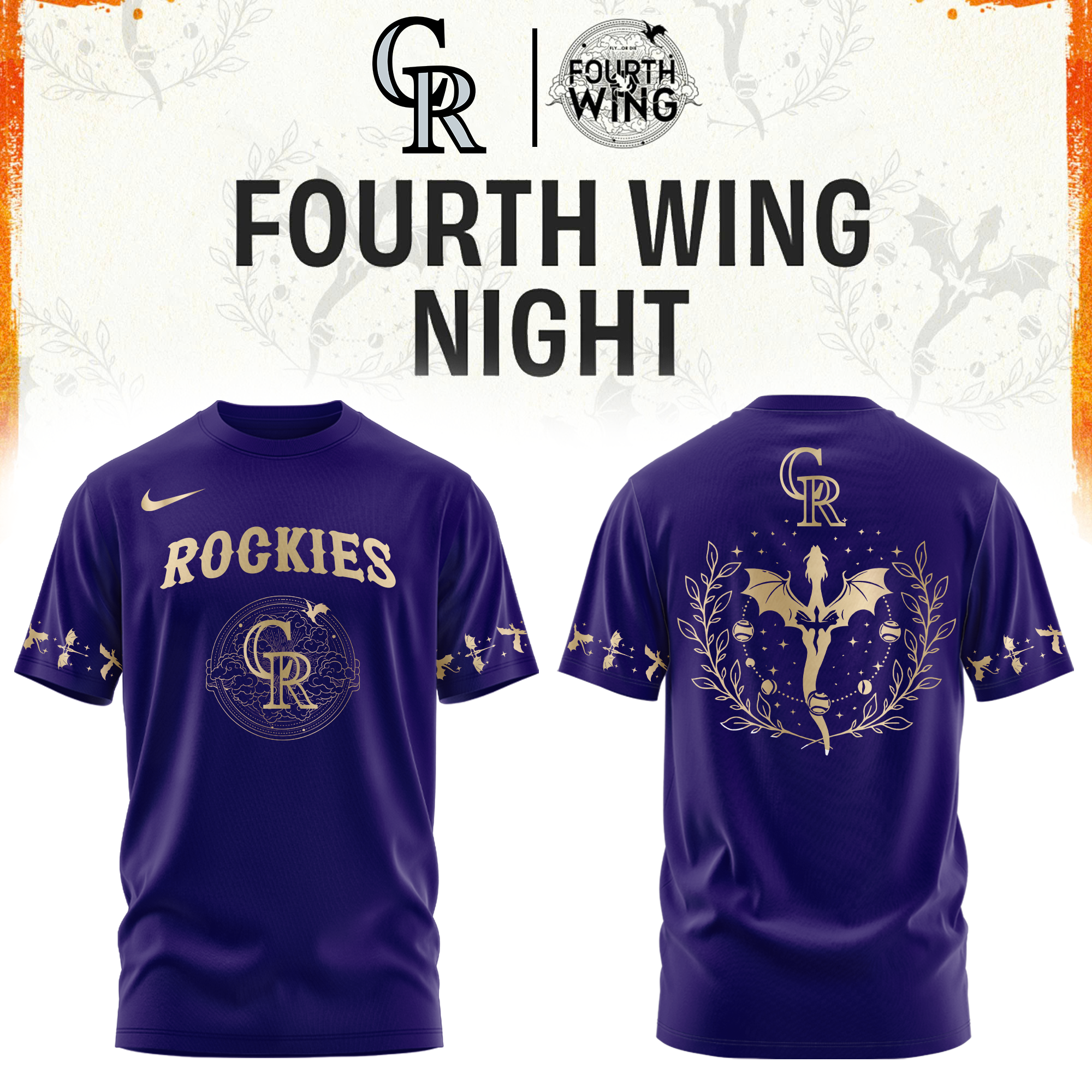 Colorado Rockies Fourth Wings Night Limited Edition Tshirt | Cap | Jogger