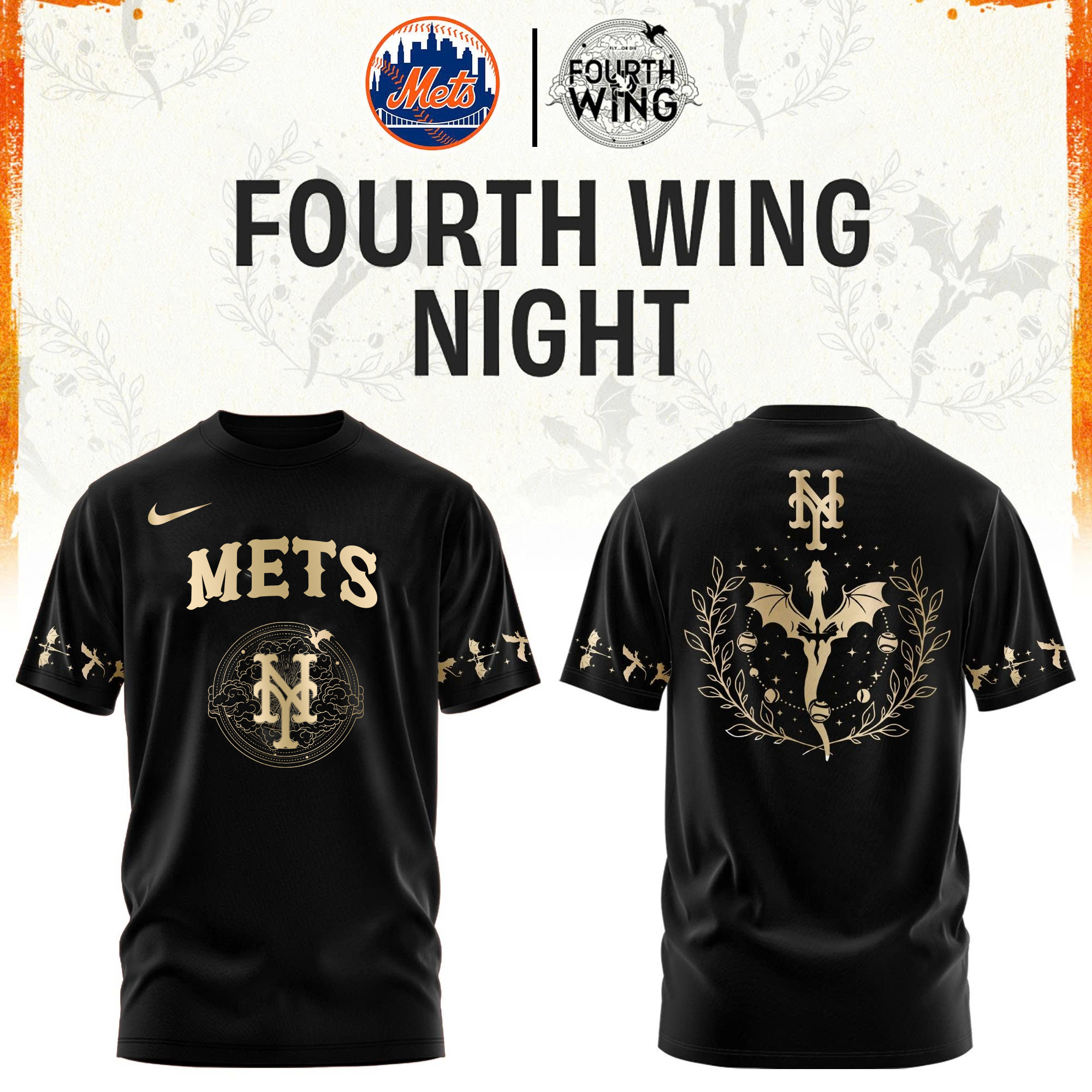 NY Mets Fourth Wings Night Limited Edition Tshirt