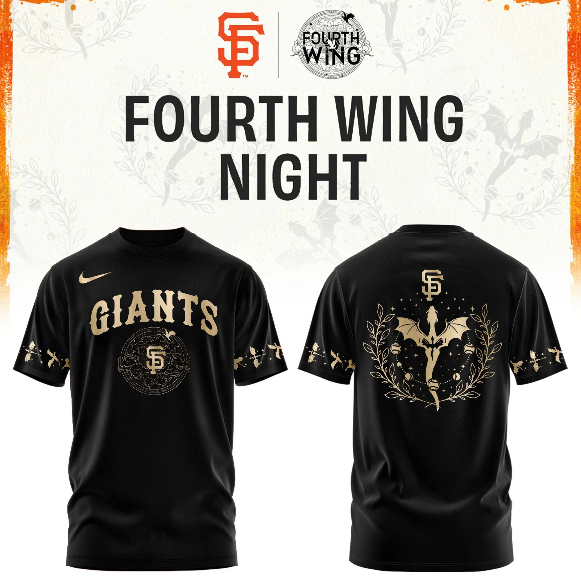 San Francisco Giants Fourth Wings Night Limited Edition Tshirt | Cap | Jogger