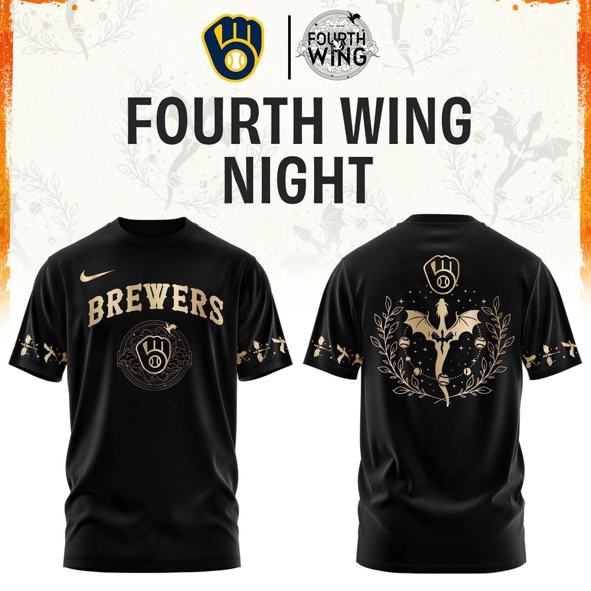 Milwaukee Brewers Fourth Wings Night Limited Edition Tshirt | Cap | Jogger