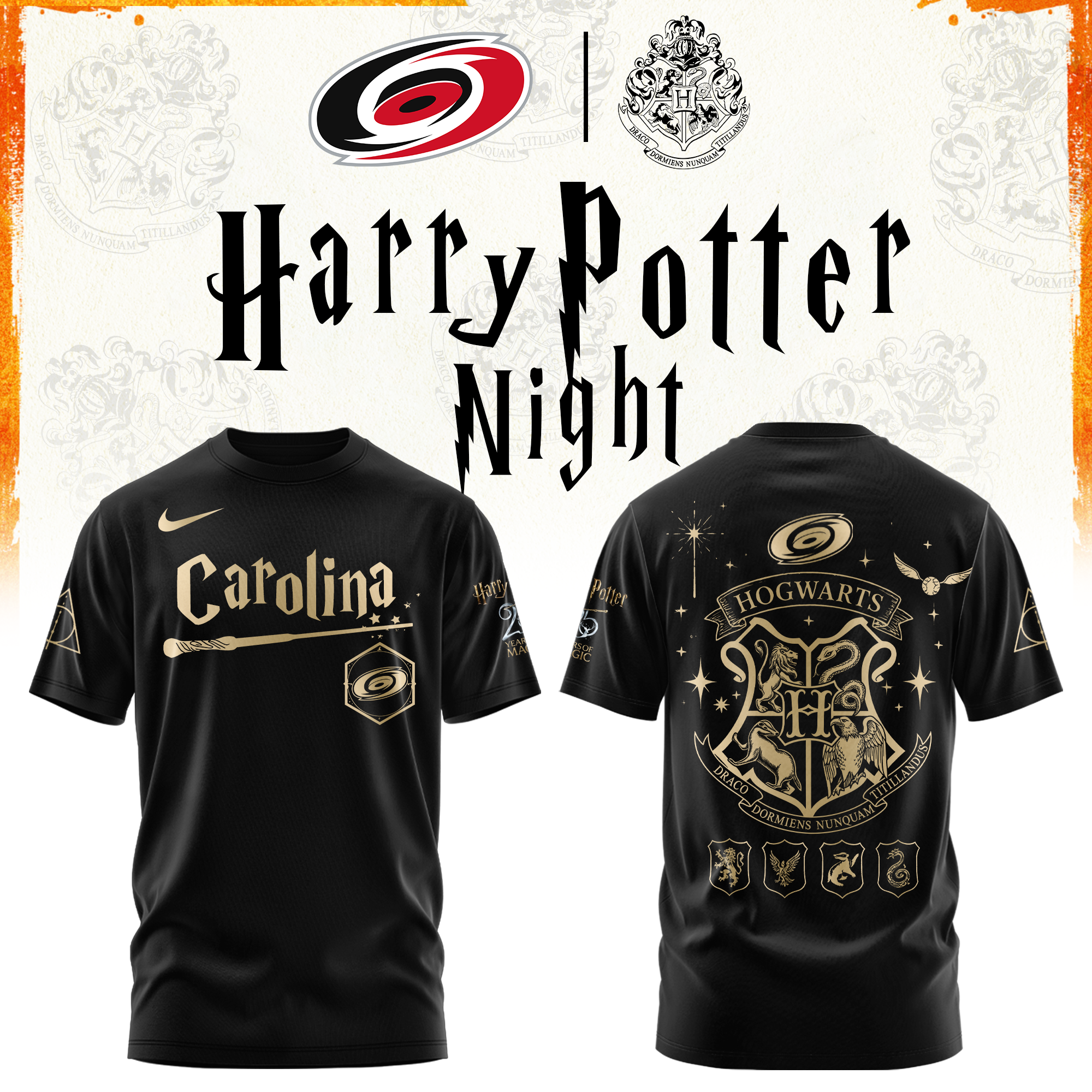 Carolina Hockey Harry Potter Limited Edition Tshirt
