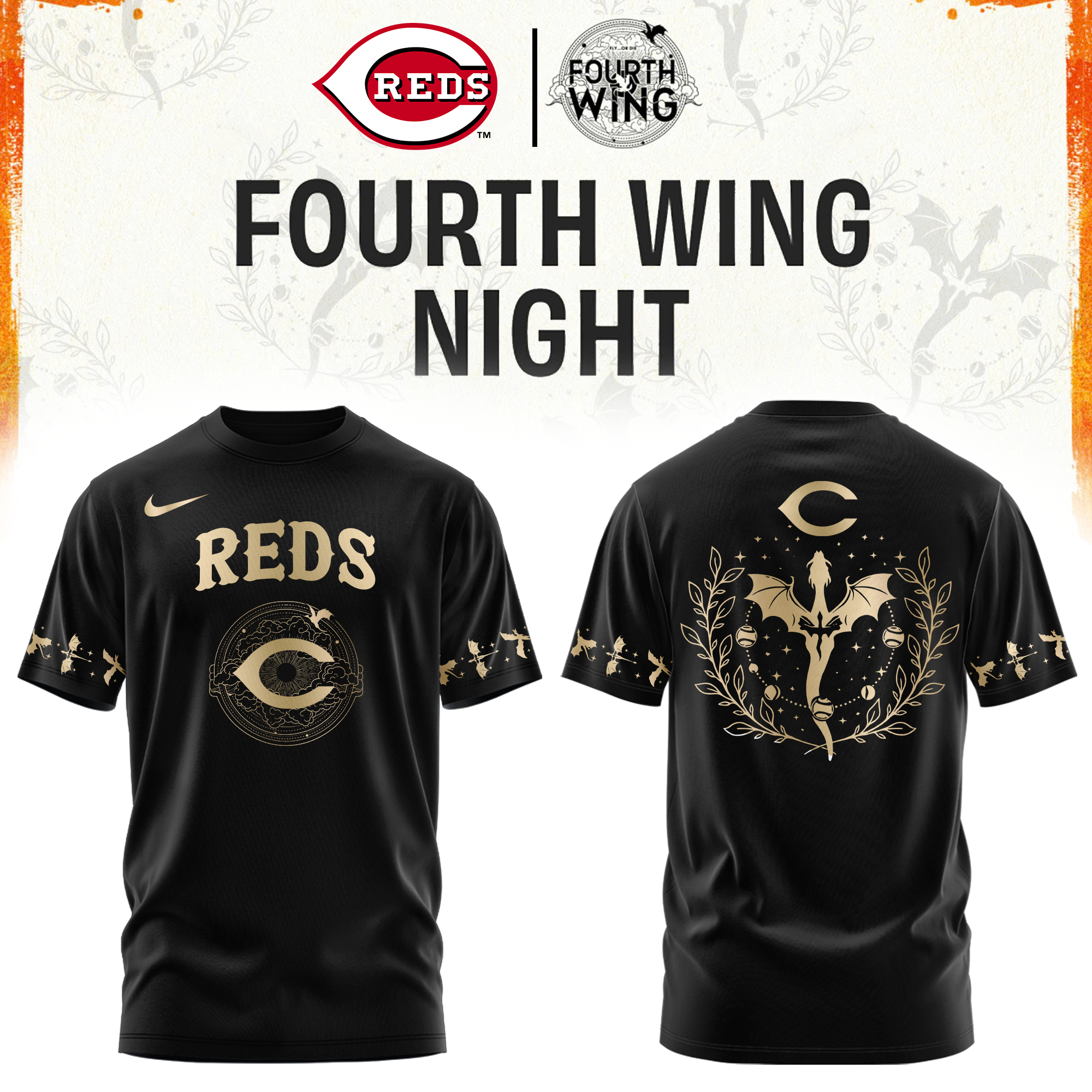 Cincinnati Reds Fourth Wings Night Limited Edition Tshirt | Cap | Jogger