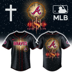 Atlanta Braves x Jesus Save 2025 Combo Jersey