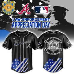 Atlanta Braves Law Enforcement Appreciation Day Baseball Jersey Combo
