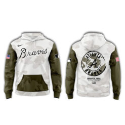 Alternative view of Atlanta Braves x Arm Forces Hoodie | Jogger | Cap