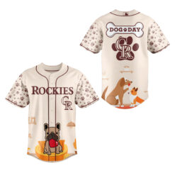 Alternative view of Colorado Rockies x Dog Day Baseball Jersey Combo
