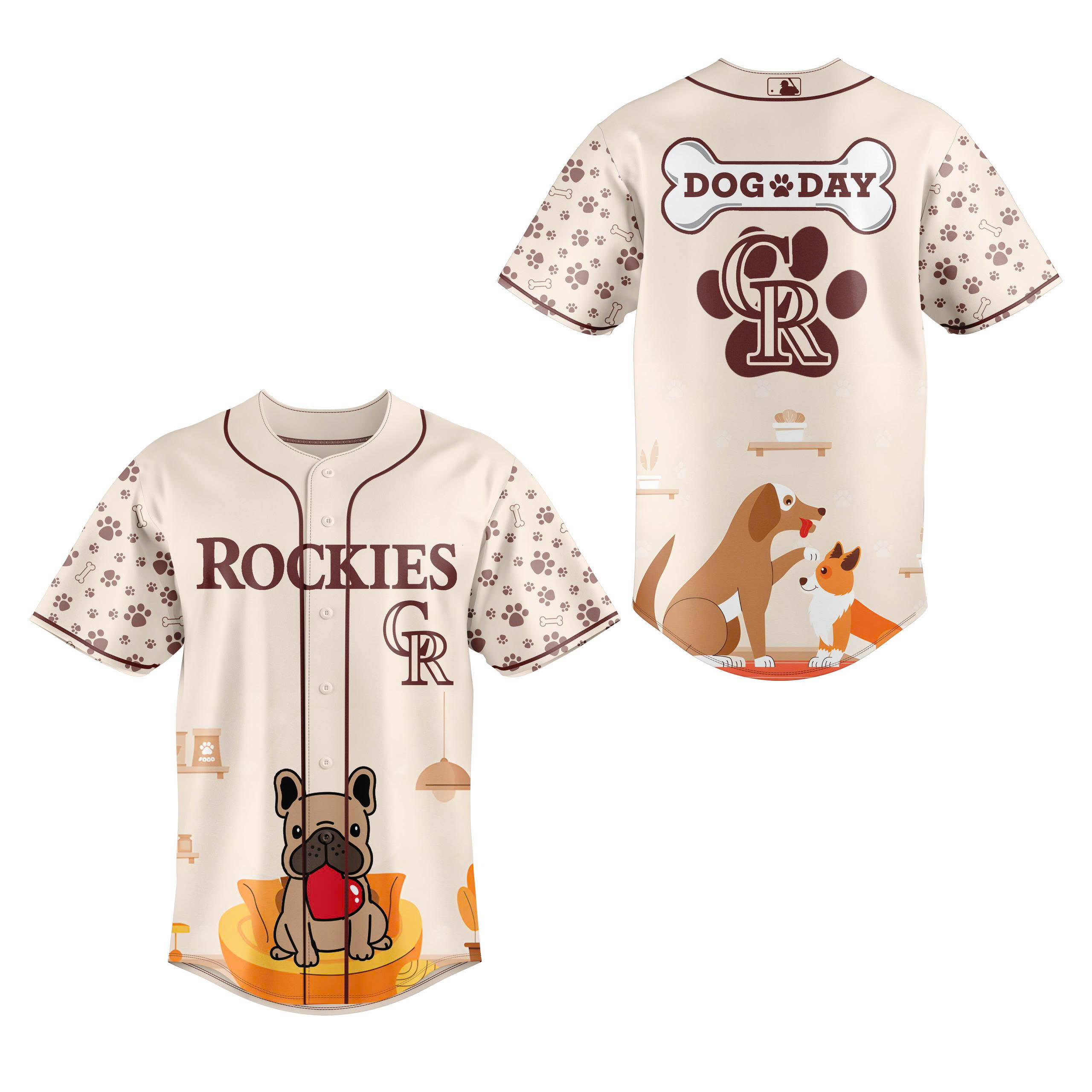 Colorado Rockies x Dog Day Baseball Jersey Combo - Image 2