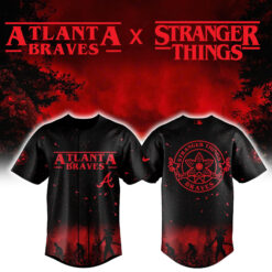 Atlanta Braves x Stranger Things Baseball Jersey Combo