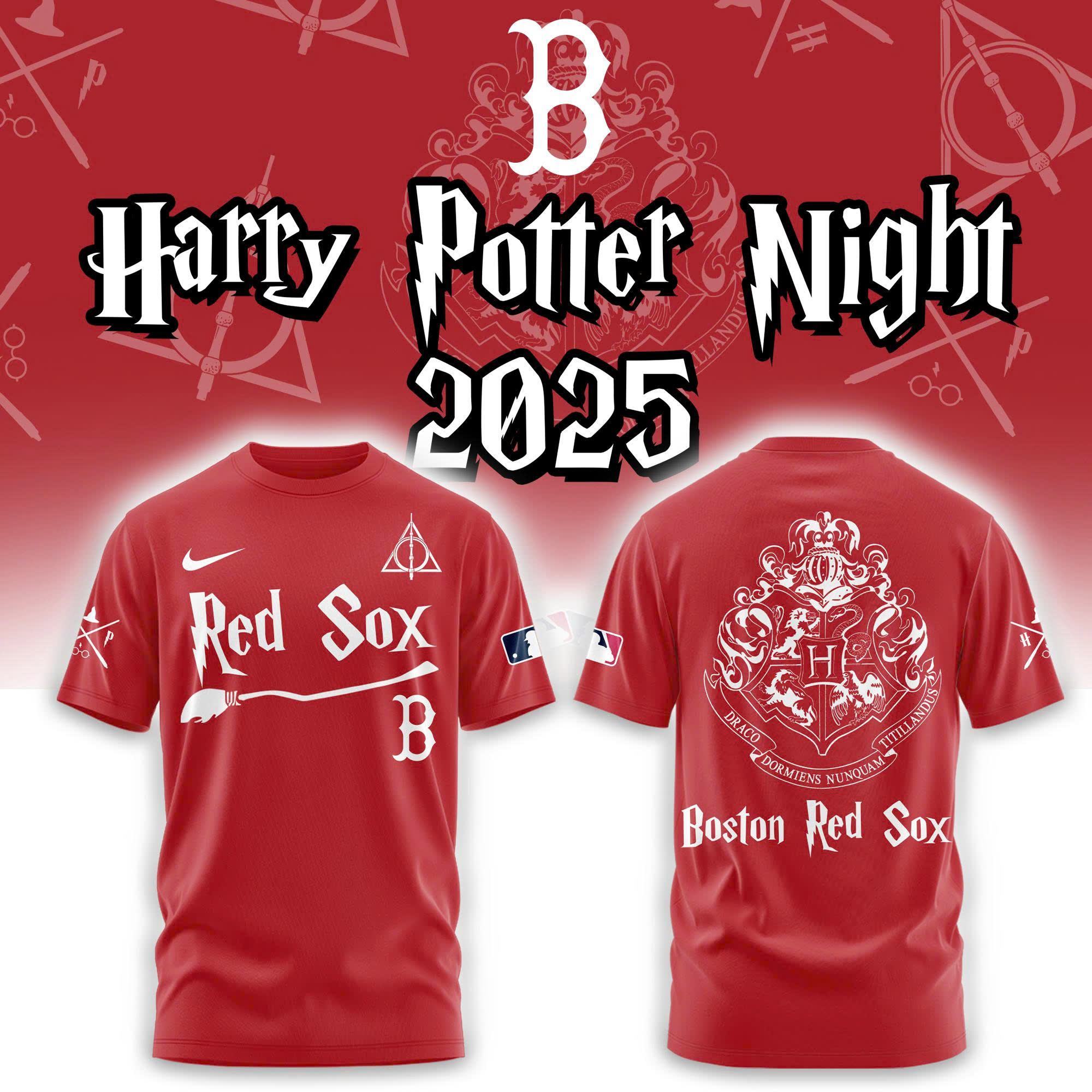 Boston Red Sox Harry Potter 2025 Combo Tshirt | Jogger | Cap