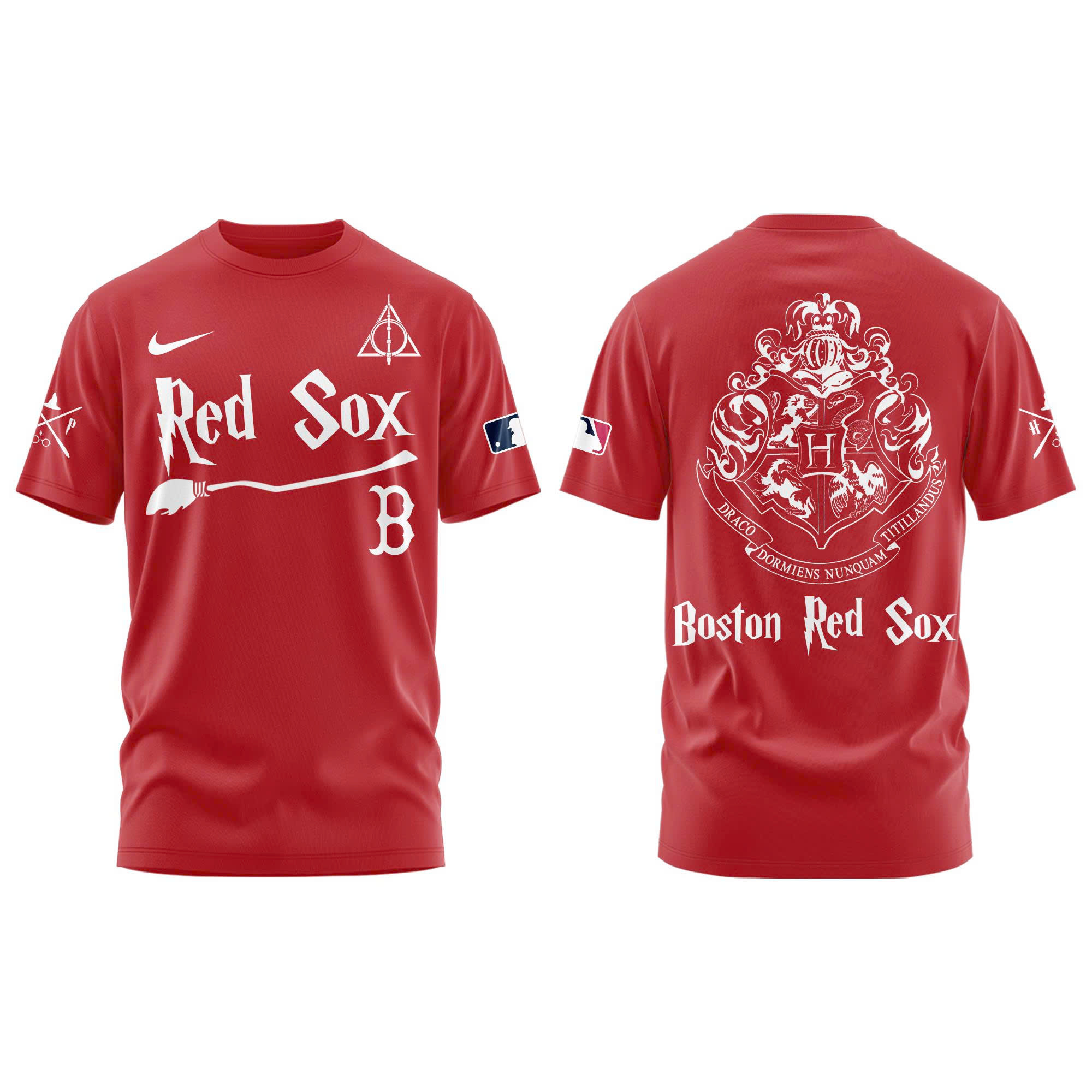 Boston Red Sox Harry Potter 2025 Combo Tshirt | Jogger | Cap - Image 2