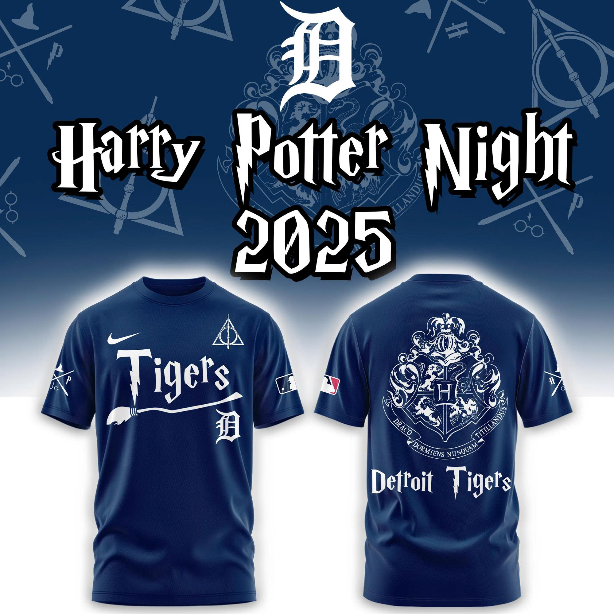 Detroit Tigers Harry Potter 2025 Combo Tshirt | Jogger | Cap