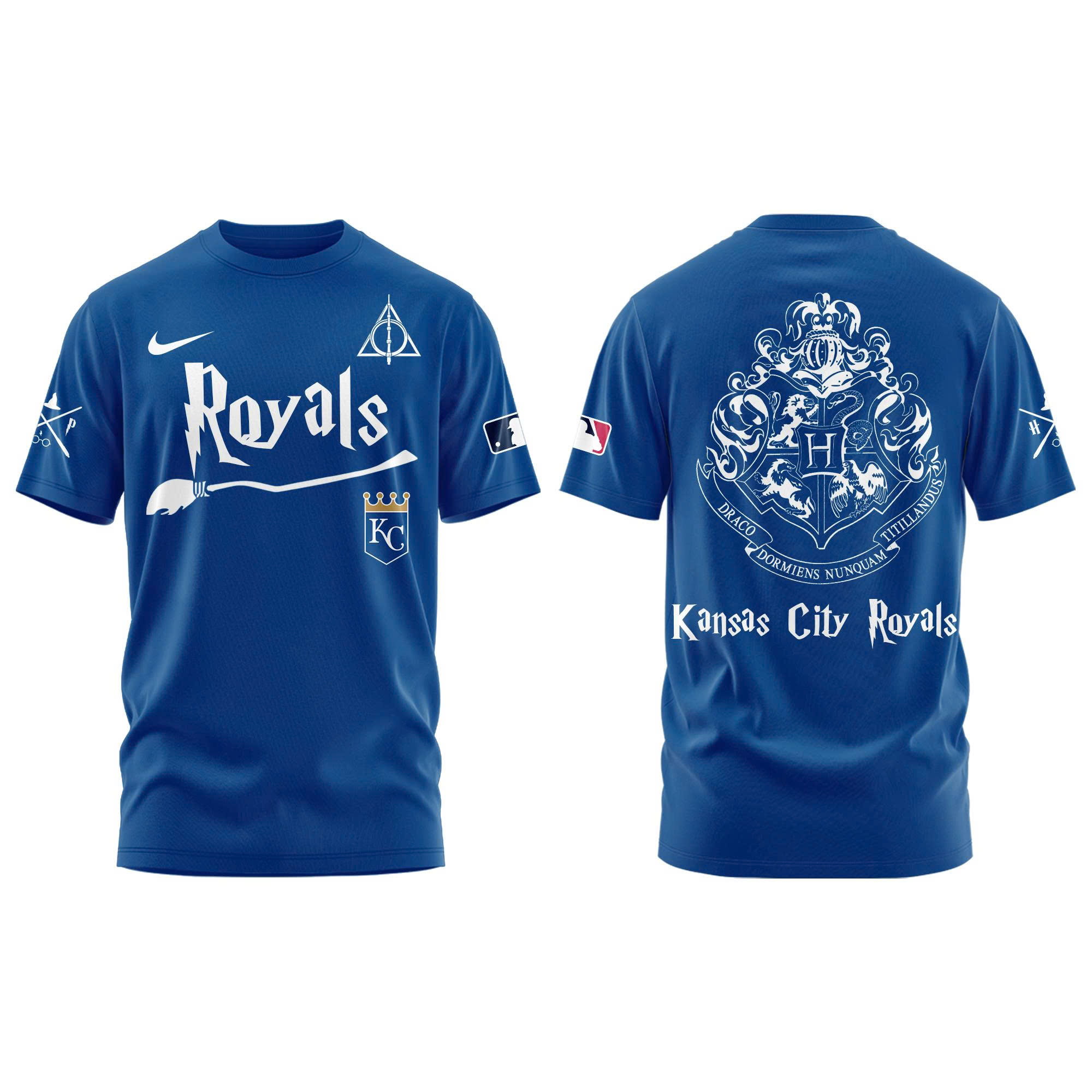 Kansas City Royals x Harry Potter Combo Tshirt | Jogger | Cap - Image 2