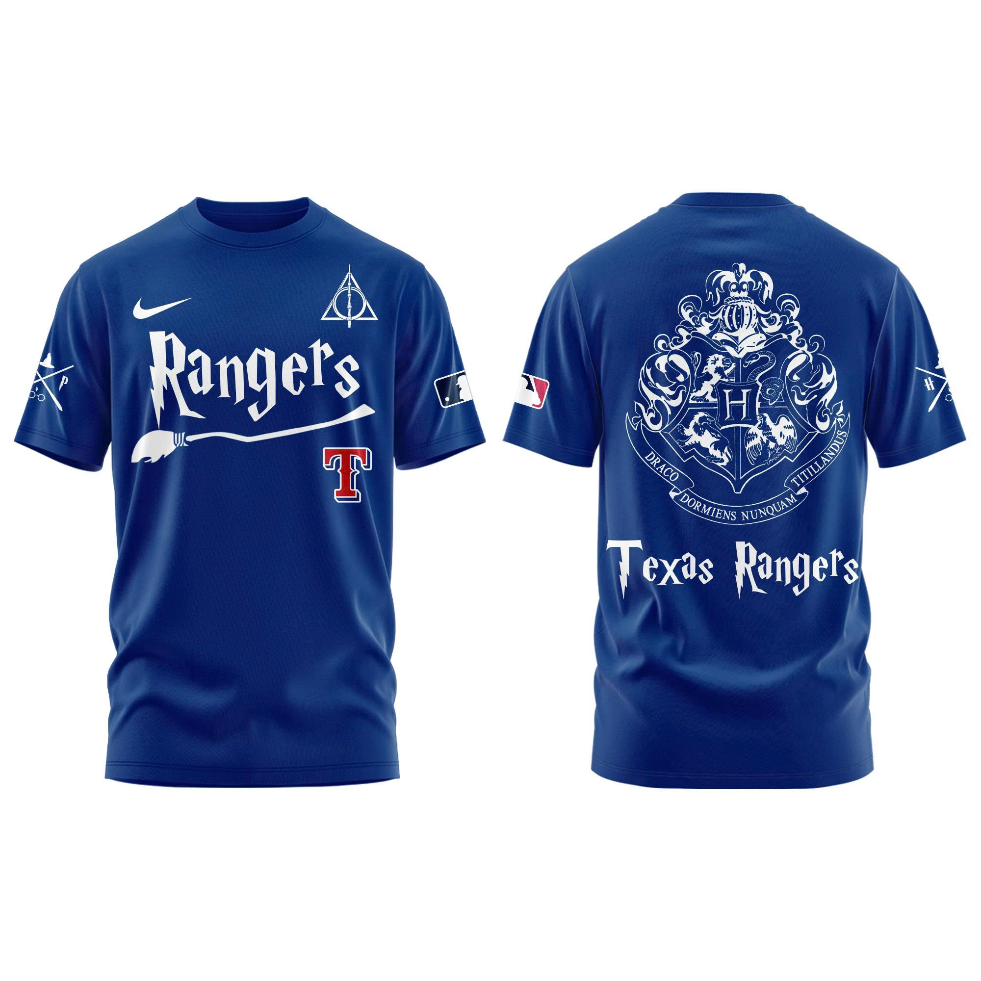 Texas Rangers x Harry Potter Combo Tshirt | Jogger | Cap - Image 2