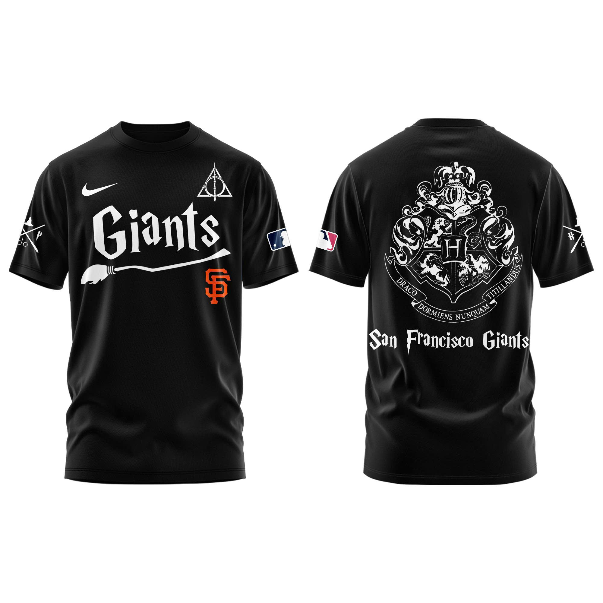 San Francisco Giants x Harry Potter Combo Tshirt | Jogger | Cap - Image 2