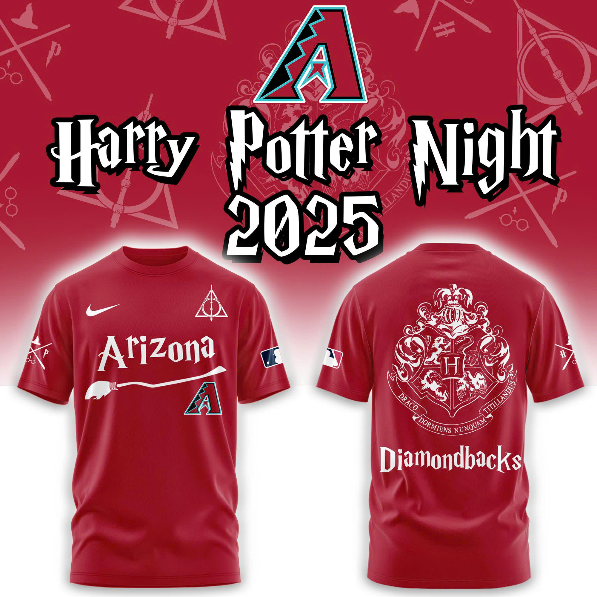 Arizona Diamondbacks Harry Potter 2025 Combo Tshirt | Jogger | Cap