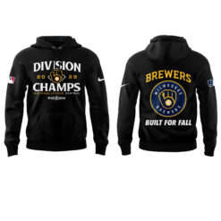 Alternative view of Milwaukee Brewers 2025 NL Central Division Champions Hoodie | Joggers | Cap