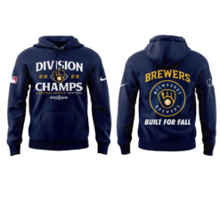 Alternative view of Milwaukee Brewers 2025 NL Central Division Champions Hoodie | Joggers | Cap