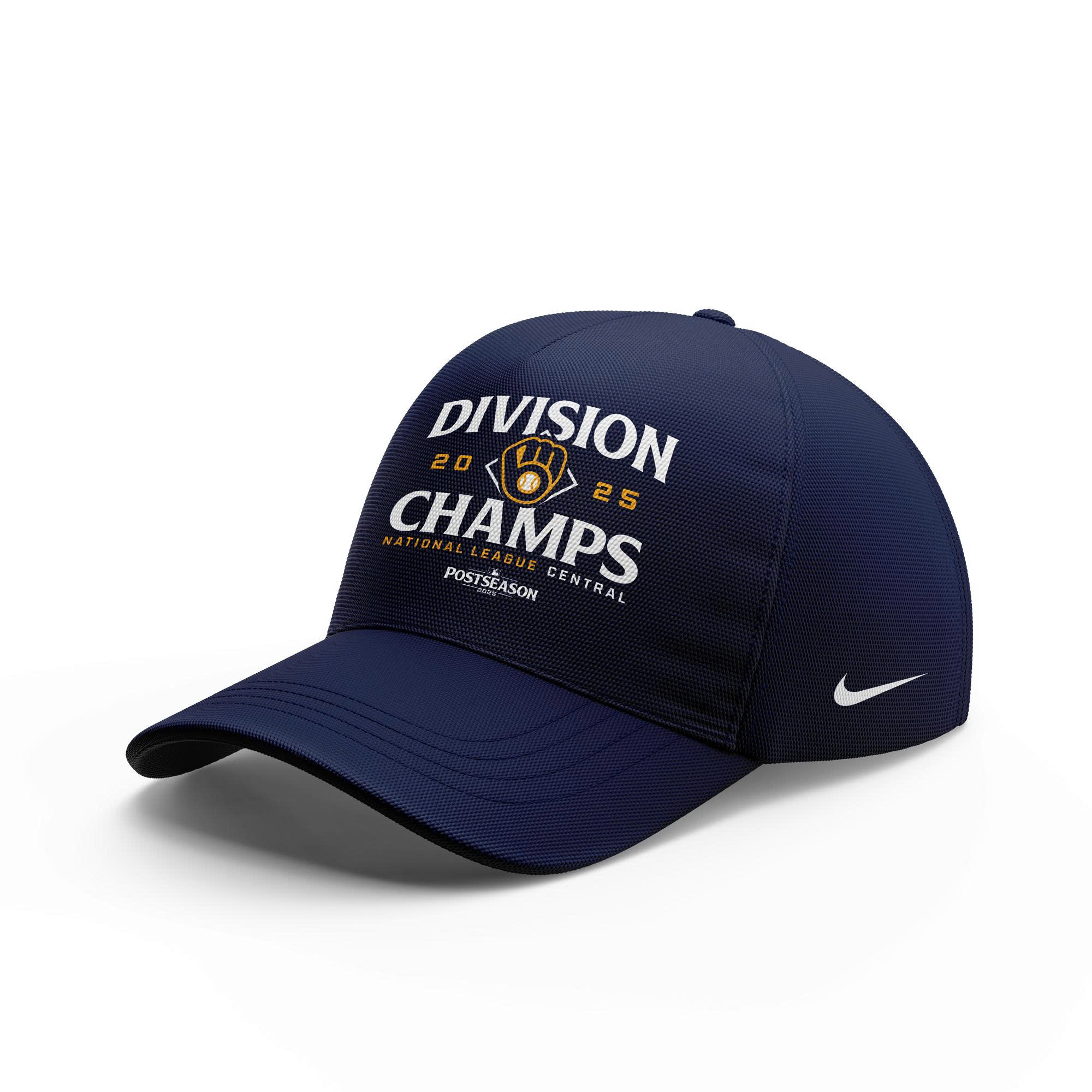 Milwaukee Brewers 2025 NL Central Division Champions Tshirt | Joggers | Cap - Image 4