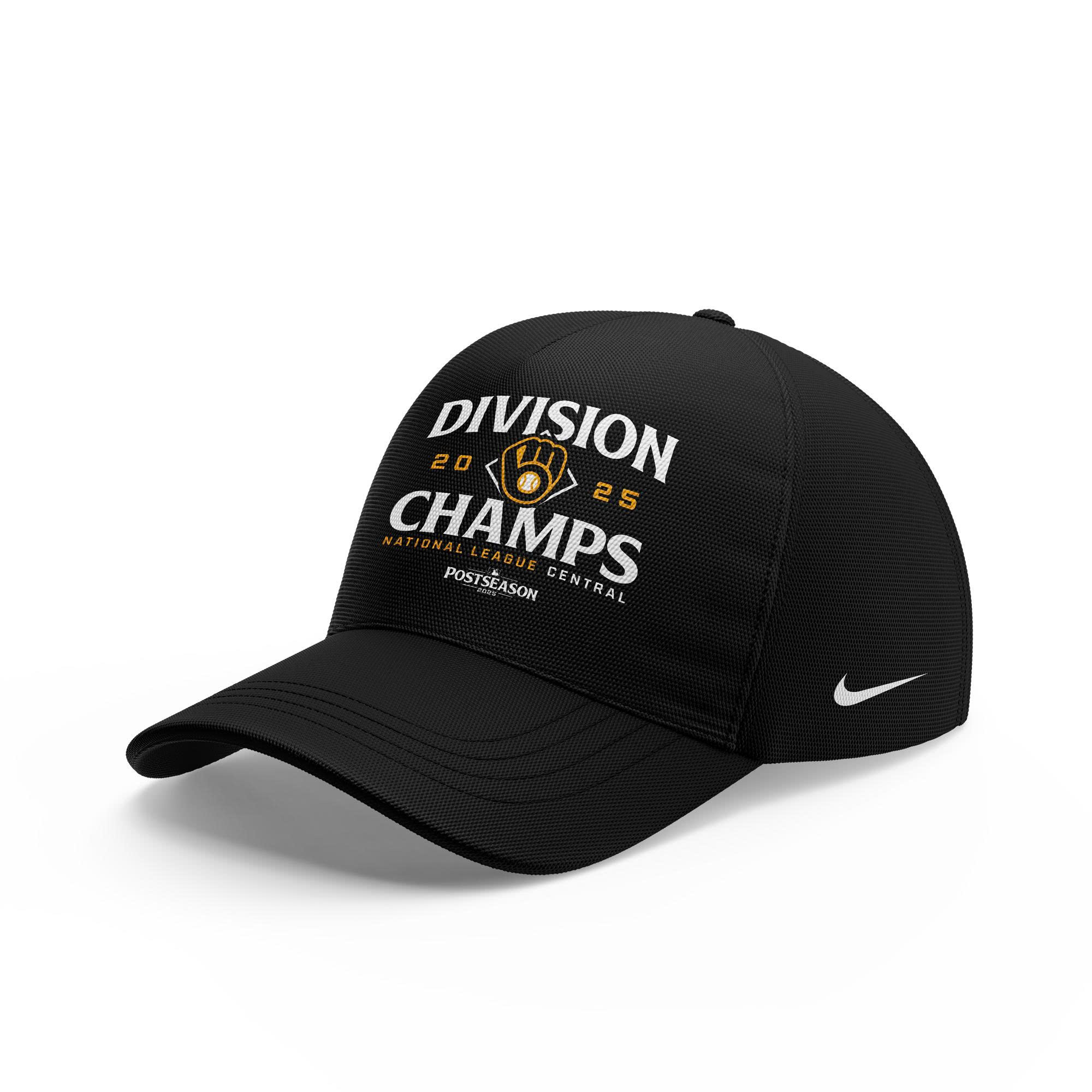 Milwaukee Brewers 2025 NL Central Division Champions Hoodie | Joggers | Cap - Image 4