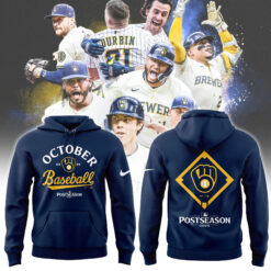 Milwaukee Brewers Navy Postseason Locker Room Hoodie | Joggers | Cap