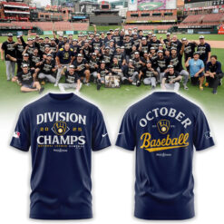 Milwaukee Brewers NL Central Division Champions Locker Room Tshirt | Joggers | Cap V2