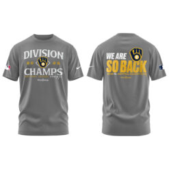 Alternative view of Milwaukee Brewers NL Central Division Champions Locker Room Tshirt | Joggers | Cap V3