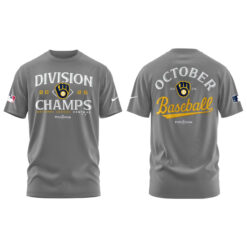 Alternative view of Milwaukee Brewers NL Central Division Champions Locker Room Tshirt | Joggers | Cap V2