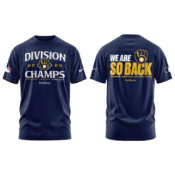 Alternative view of Milwaukee Brewers NL Central Division Champions Locker Room Tshirt | Joggers | Cap V3