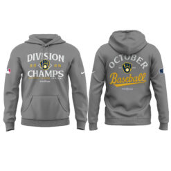 Alternative view of Milwaukee Brewers NL Central Division Champions Locker Room Hoodie | Joggers | Cap V2