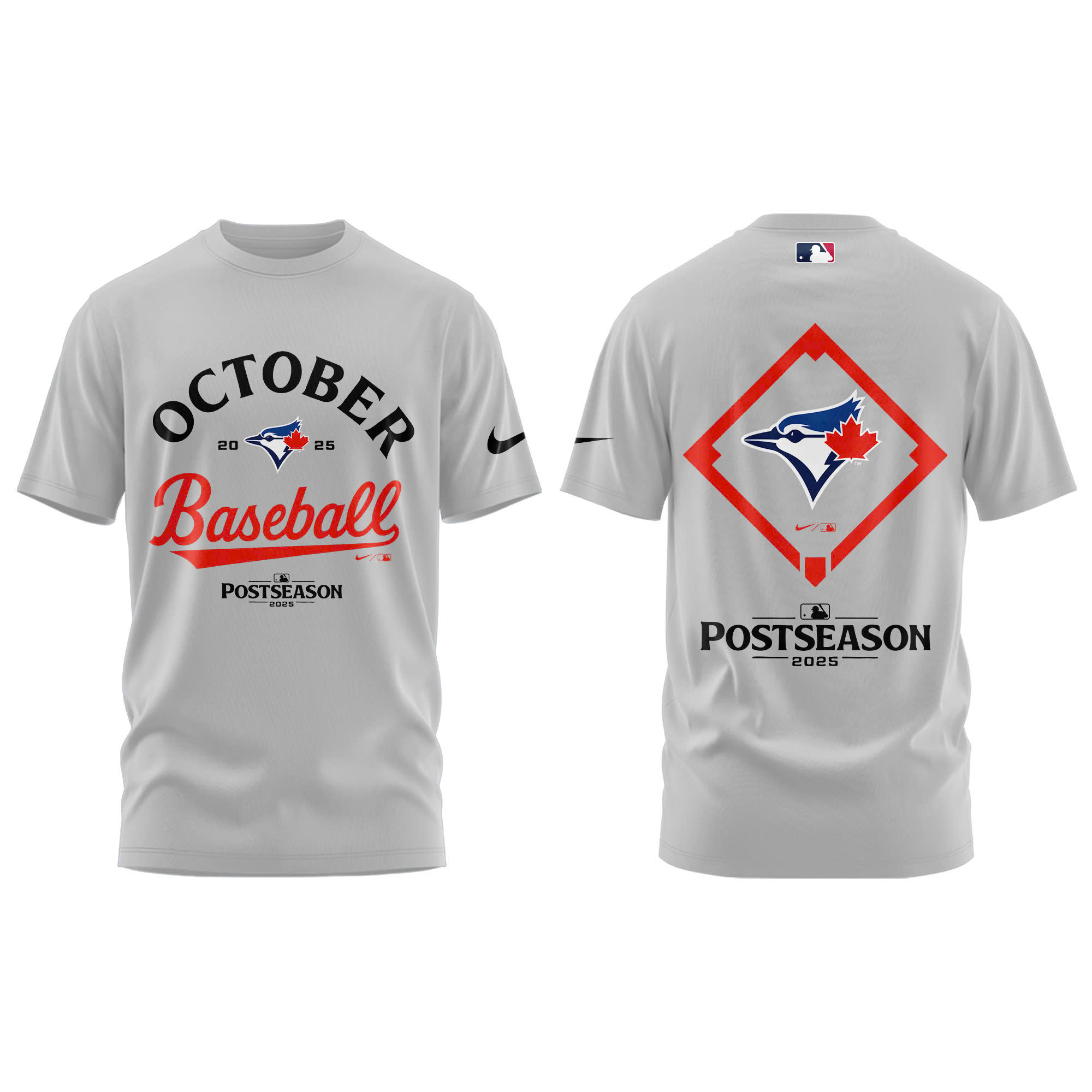 Toronto Blue Jays MLB Postseason Locker Room Tshirt | Joggers | Cap V2 - Image 2