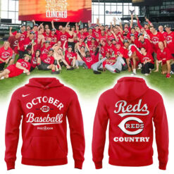Cincinnati Reds Red Postseason Locker Room Combo Hoodie | Jogger | Cap V2
