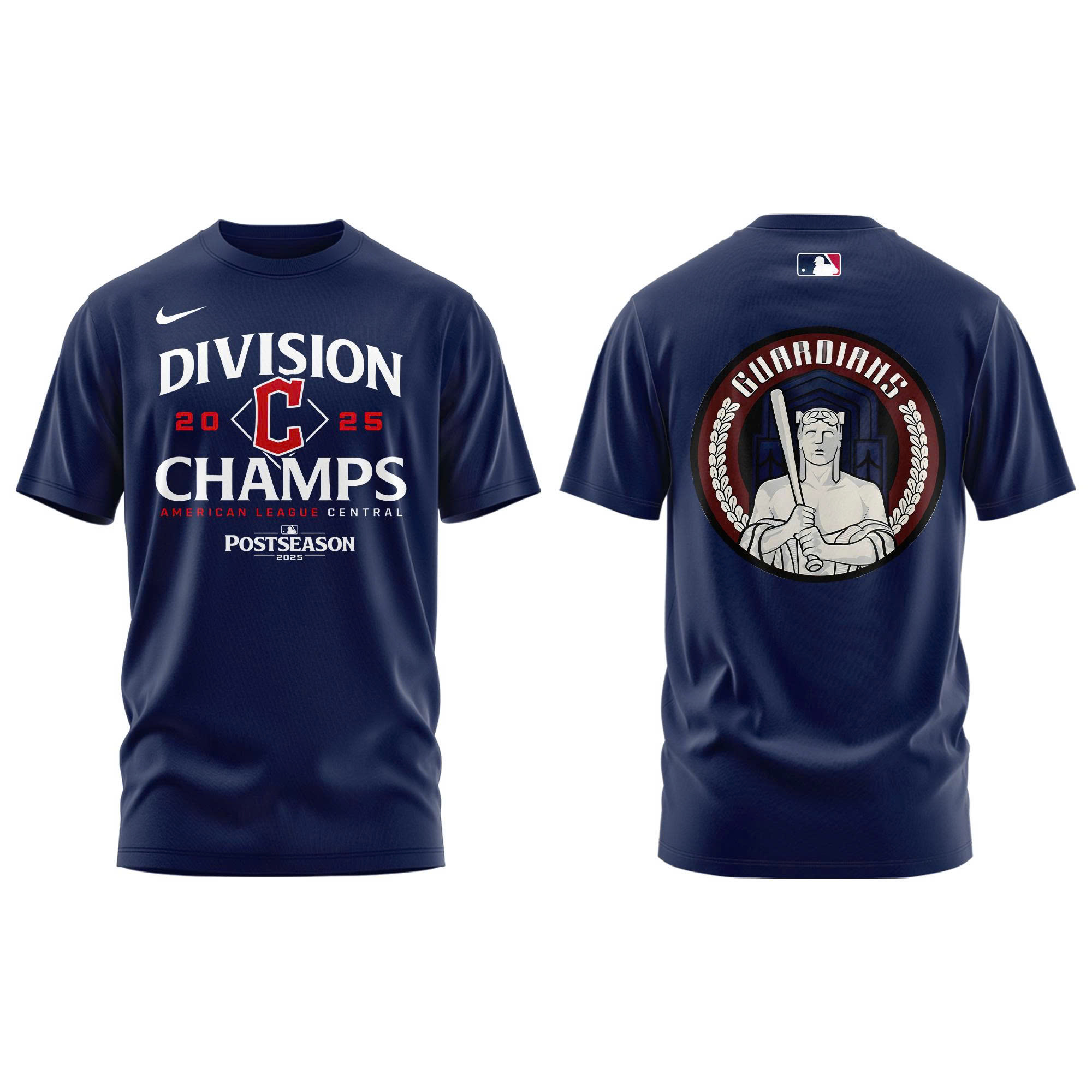 Cleveland Guardians Fanatics AL Central Division Champions Locker Room Combo Shirt | Jogger | Cap V3 - Image 2
