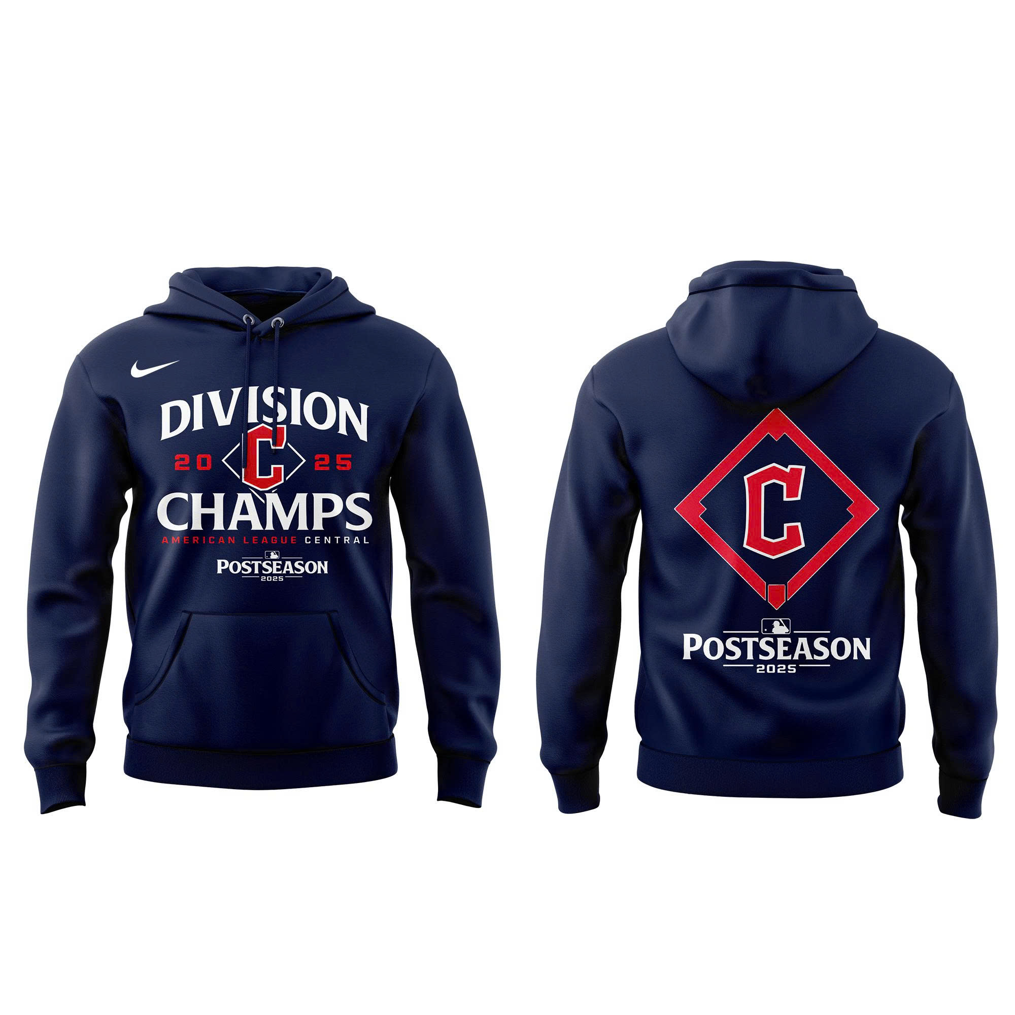 Cleveland Guardians Fanatics AL Central Division Champions Locker Room Combo Hoodie | Jogger | Cap - Image 2