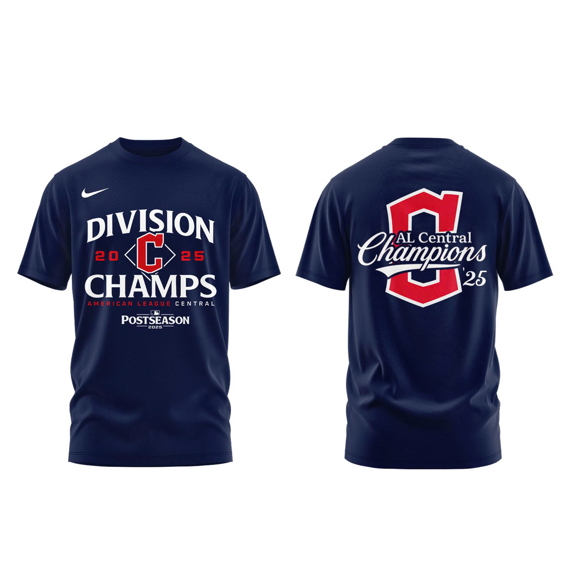 Cleveland Guardians Fanatics AL Central Division Champions Locker Room Combo Shirt | Jogger | Cap V2 - Image 2