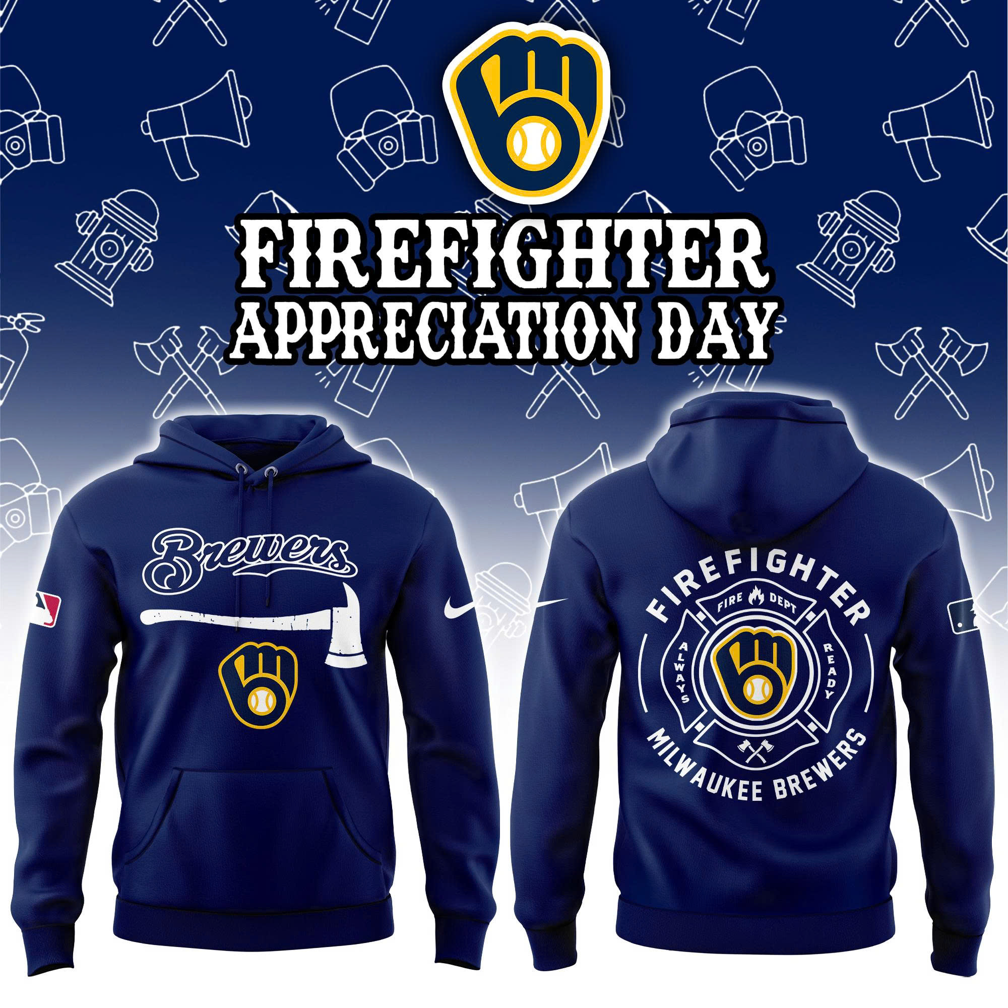 Milwaukee Brewers Firefighter Application Hoodie | Jogger | Cap