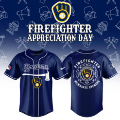 Milwaukee Brewers Firefighter Application Jersey | Jogger | Cap