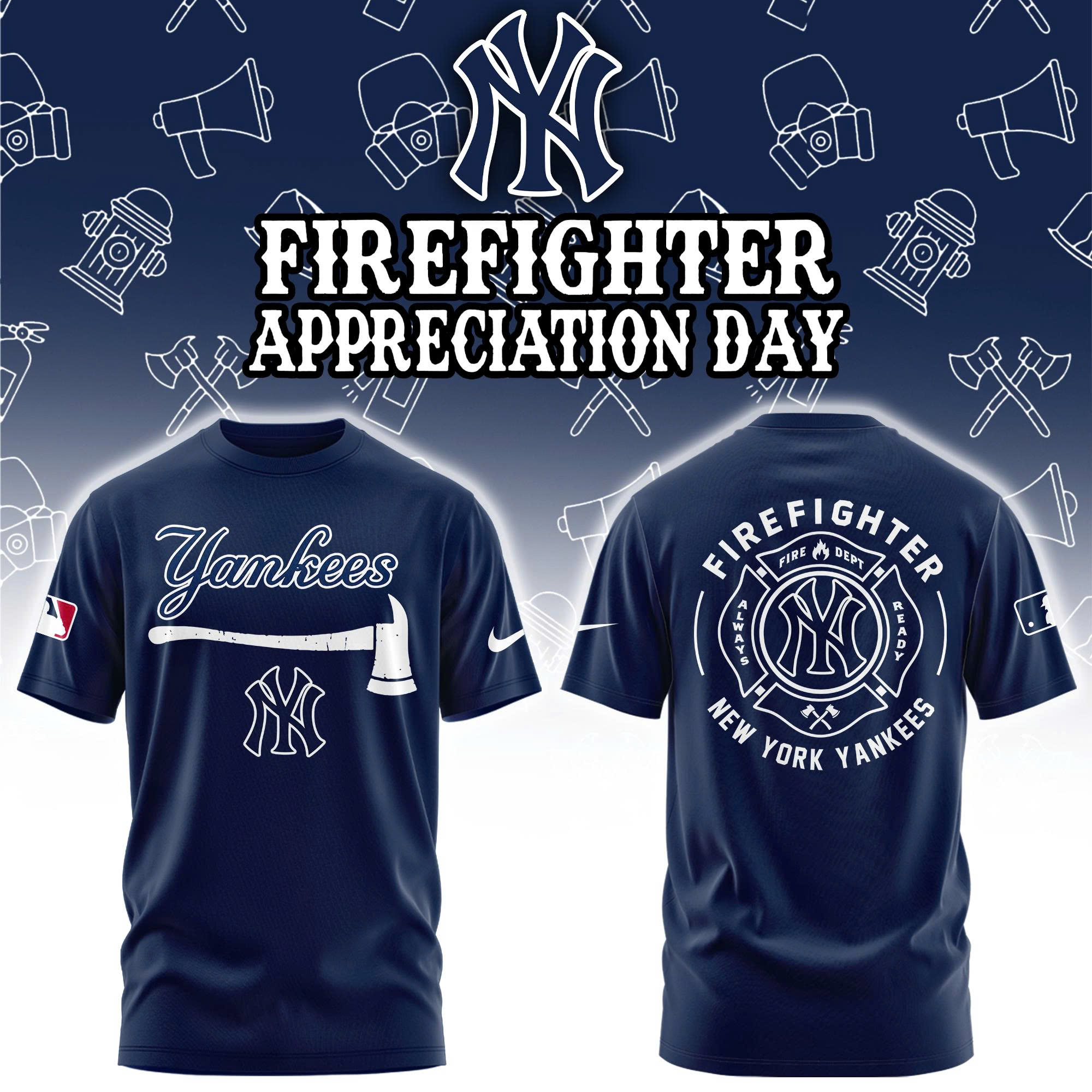 New York Yankees Firefighter Application Tshirt | Jogger | Cap