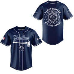 Alternative view of New York Yankees Firefighter Application Jersey | Jogger | Cap