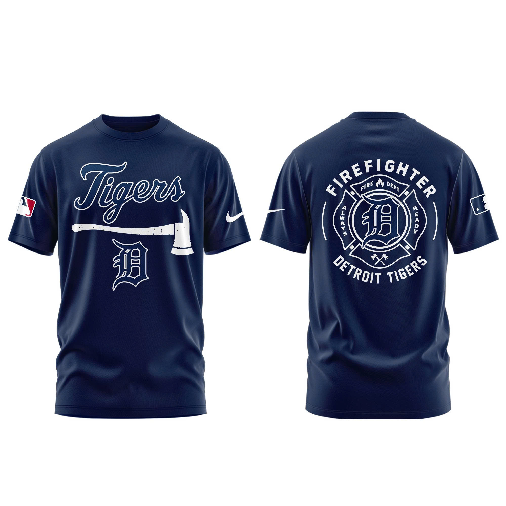 Detroit Tigers Firefighter Application Tshirt | Jogger | Cap - Image 2