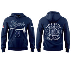 Alternative view of Detroit Tigers Firefighter Application Hoodie | Jogger | Cap