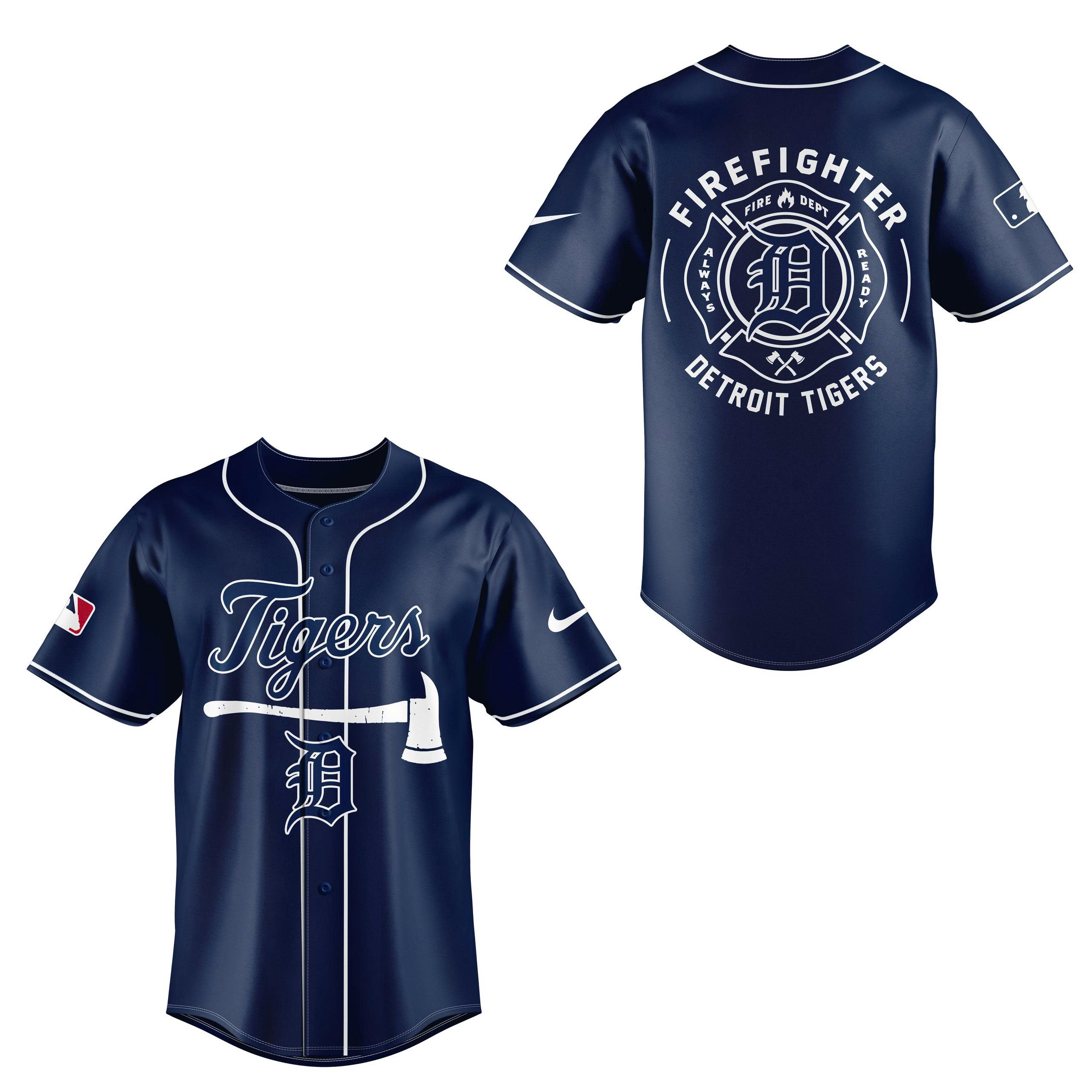 Detroit Tigers Firefighter Application Jersey | Jogger | Cap - Image 2