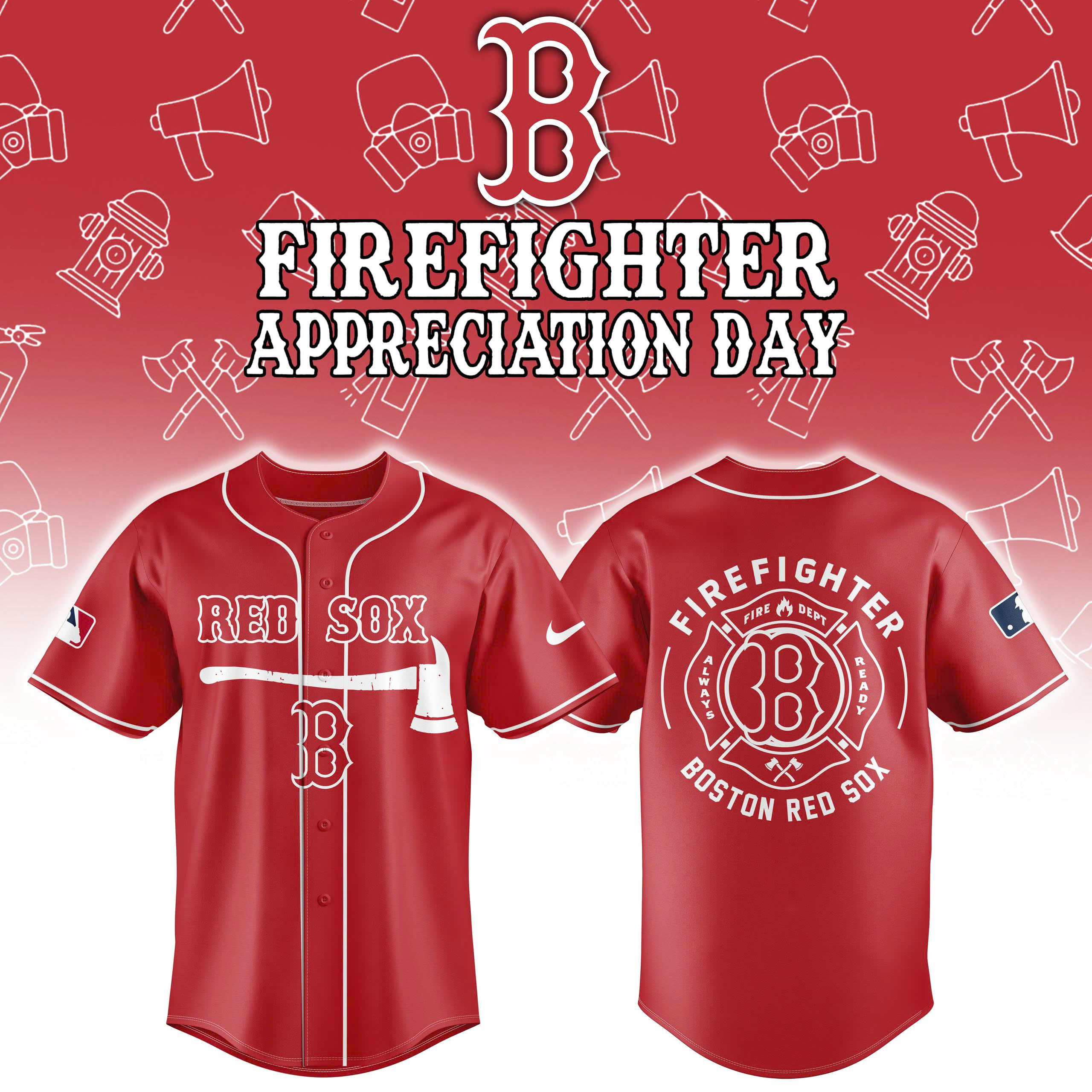 Boston Red Sox Firefighter Application Jersey | Jogger | Cap