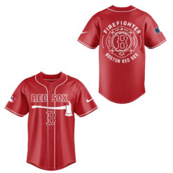 Alternative view of Boston Red Sox Firefighter Application Jersey | Jogger | Cap