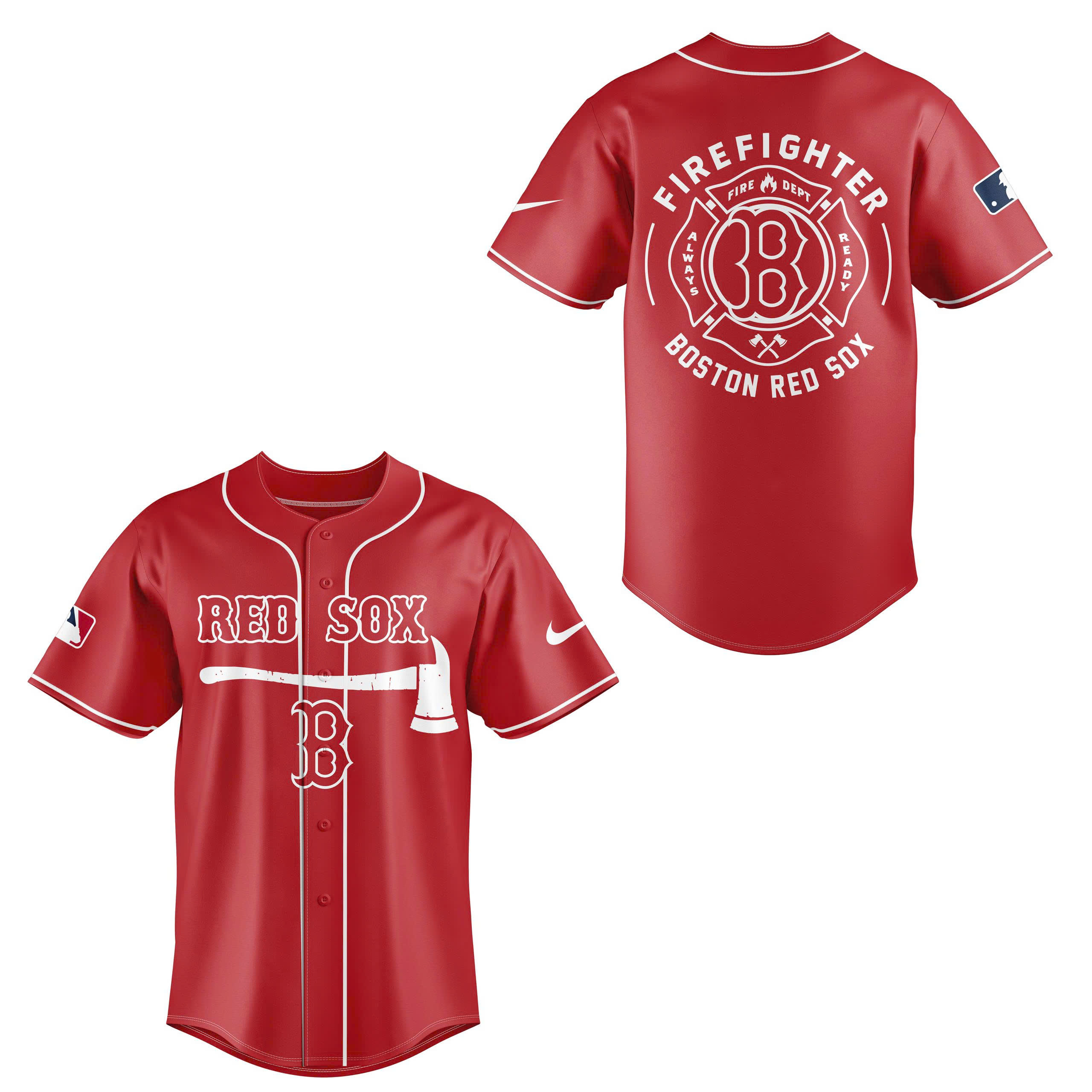 Boston Red Sox Firefighter Application Jersey | Jogger | Cap - Image 2