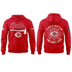 Alternative view of Cincinnati Reds Firefighter Application Hoodie | Jogger | Cap