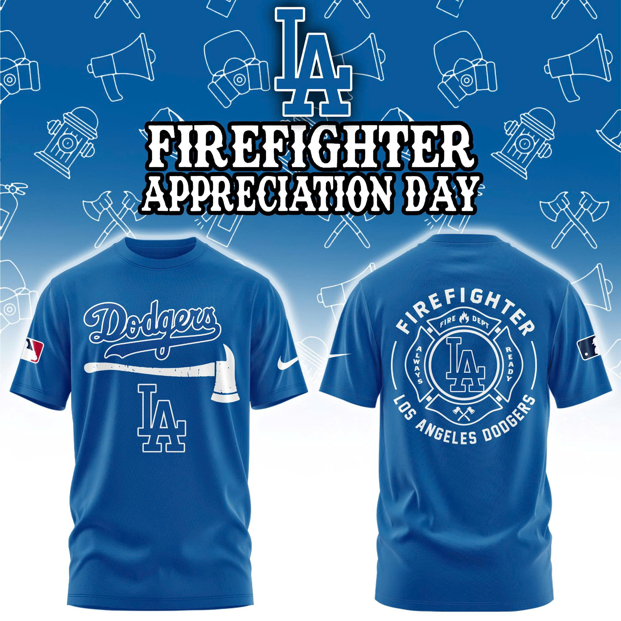 Los Angeles Dodgers Firefighter Application Tshirt | Jogger | Cap