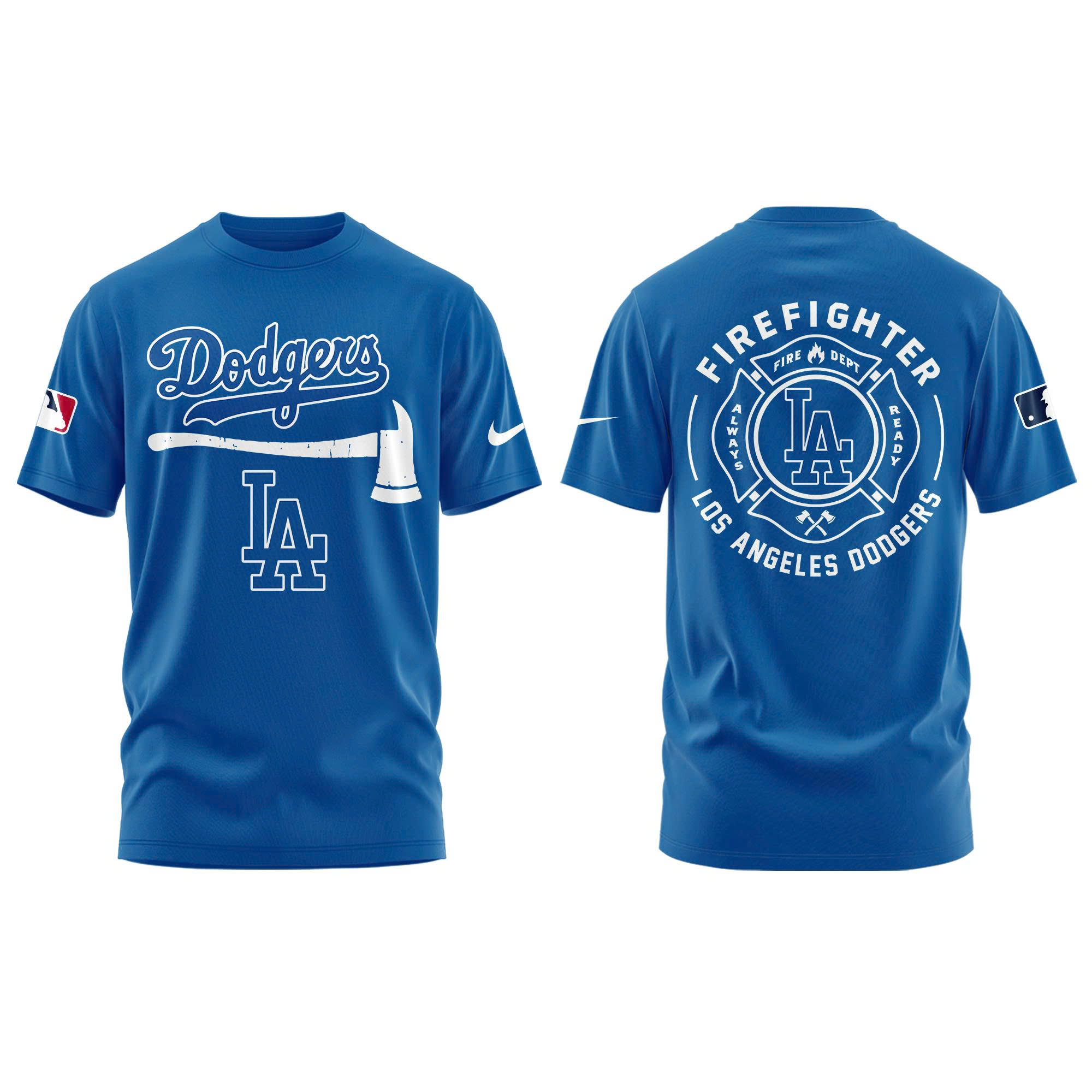 Los Angeles Dodgers Firefighter Application Tshirt | Jogger | Cap - Image 2