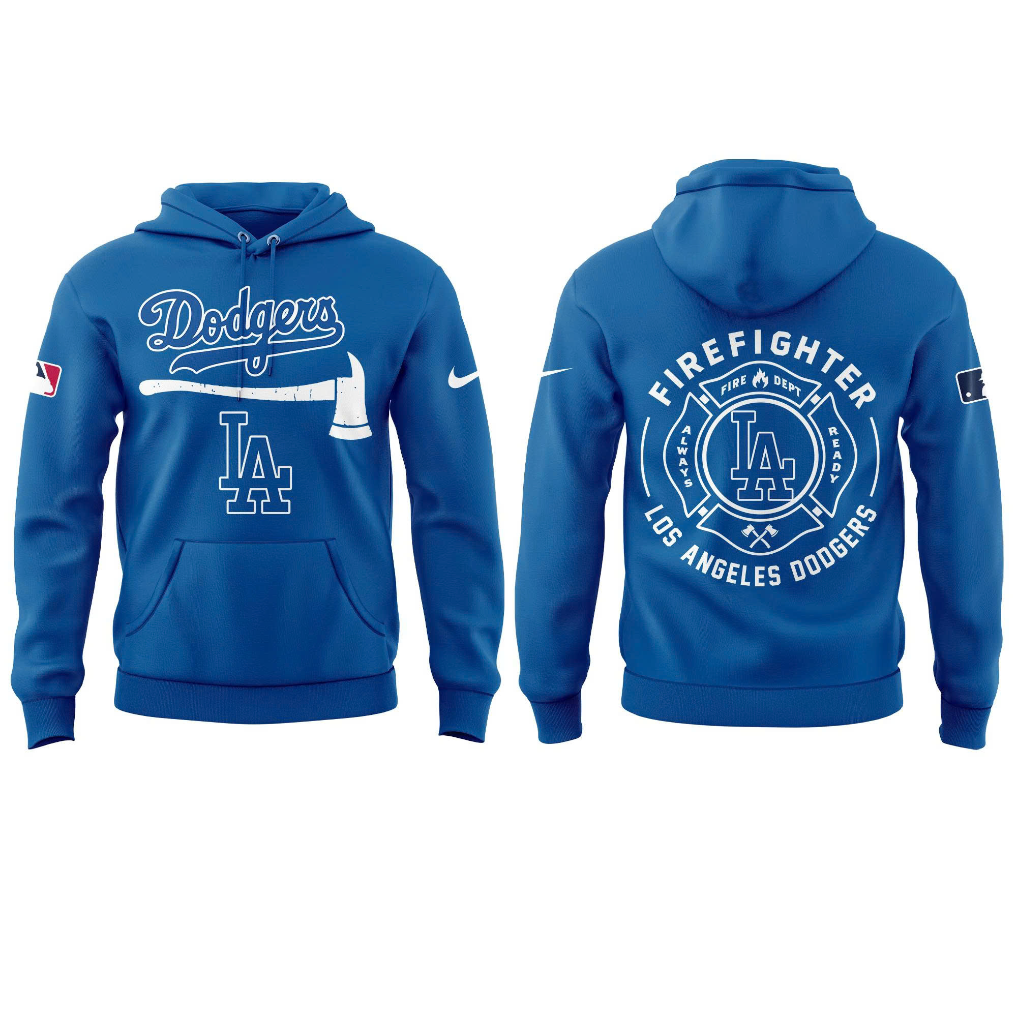 Los Angeles Dodgers Firefighter Application Hoodie | Jogger | Cap - Image 2