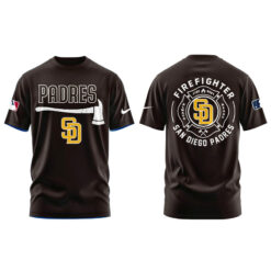 Alternative view of San Diego Padres Firefighter Application Tshirt | Jogger | Cap