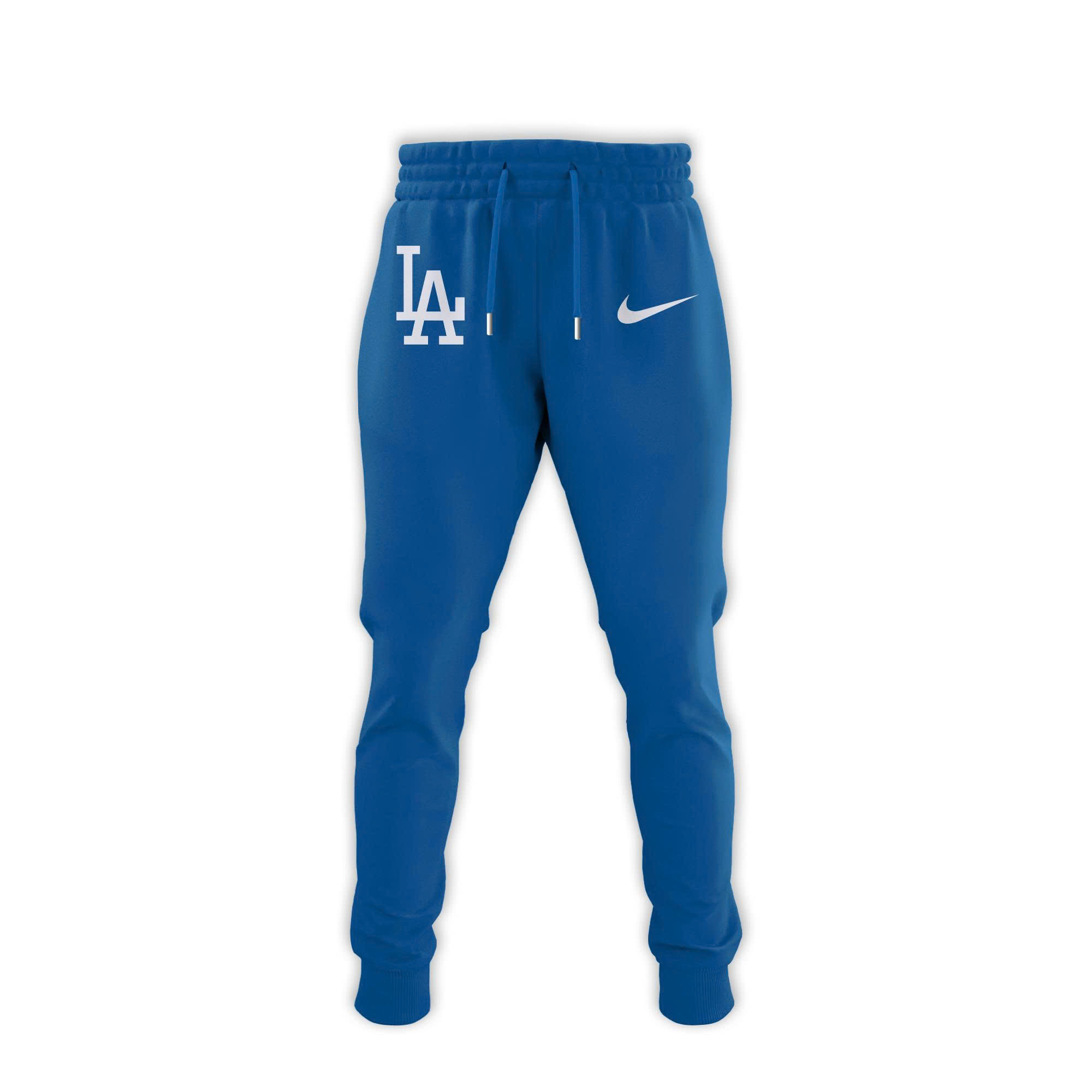Los Angeles Dodgers Royal Postseason Locker Room Pullover Tshirt | Jogger | Cap V2 - Image 3